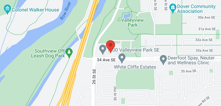 map of 101 1101 Valleyview Park SE